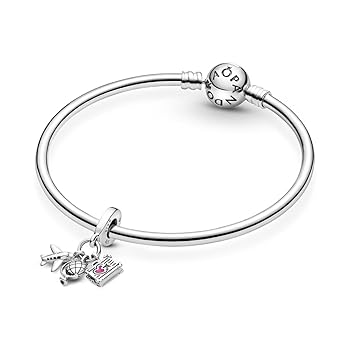 【美品】 PANDORA パンドラ ダングルチャーム ブレスレット Amazon | Pandora スパークリング ペット 猫 ダングル チャーム